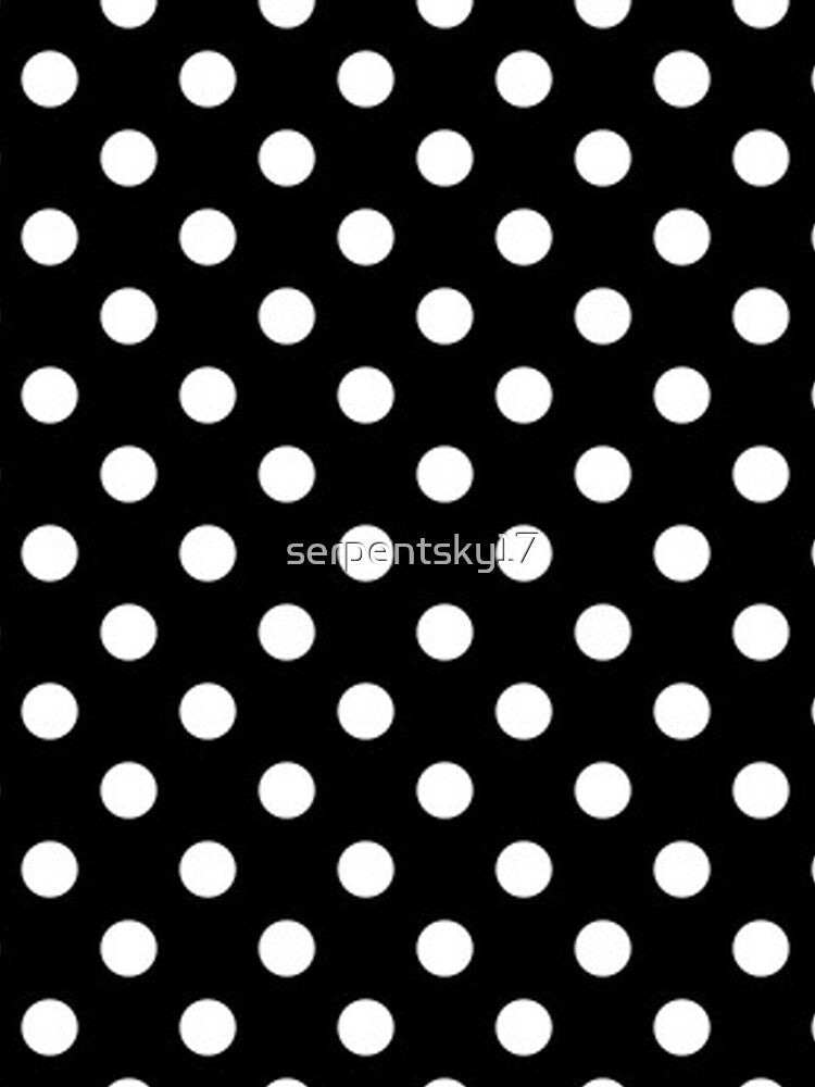Black and White Pola Dots by SerpentSkyArts