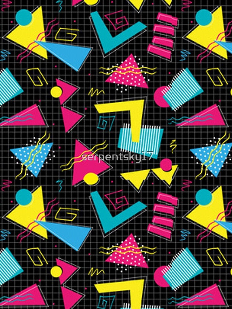1980s New Wave Pattern by SerpentSkyArts