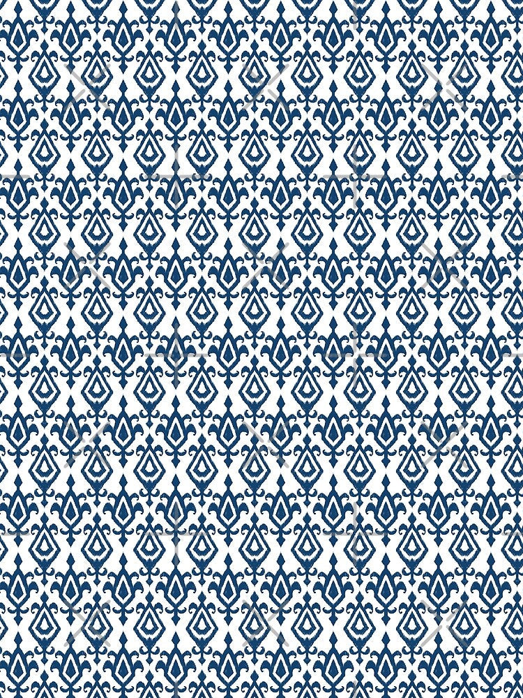 Indigo cotton, Handloom woodblock pattern by Festive Bug
