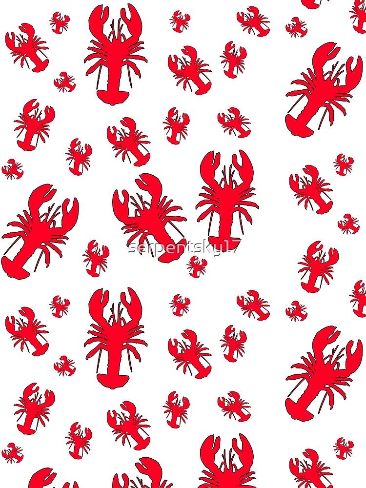 All Over Lobster Print by SerpentSkyArts