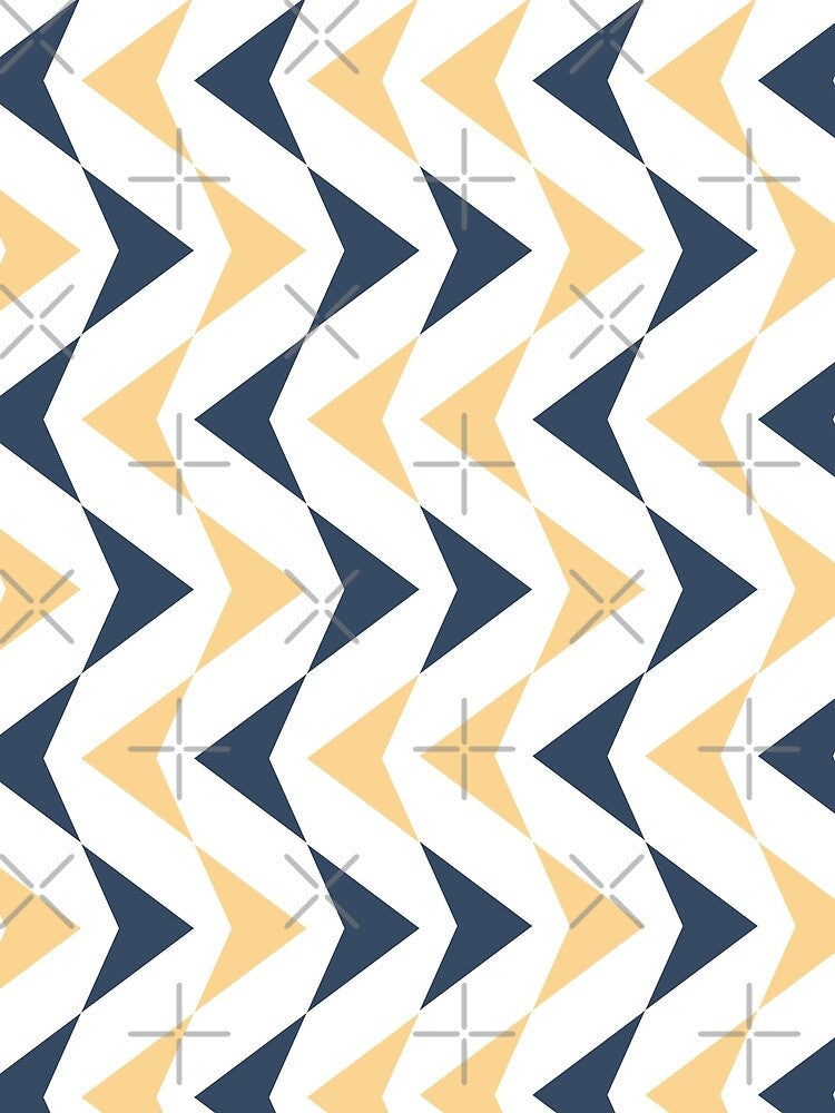 Blue and yellow triangles pattern by MJSemedo