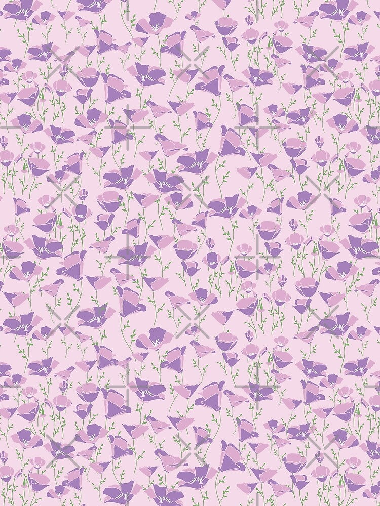 Poppy garden seamless (i) by Reshma Rajagopal