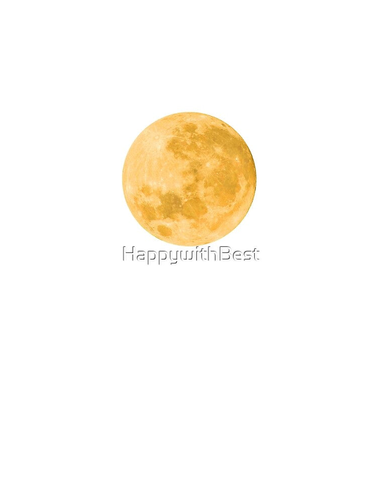 Yellow fallow saffron chrome full moon lunar night by HappywithBest