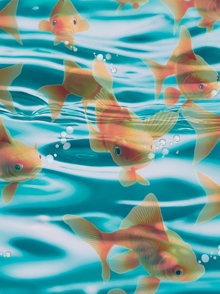 3d goldfish - 3D illustration, goldfish, 3d art, fish by abeautifulife