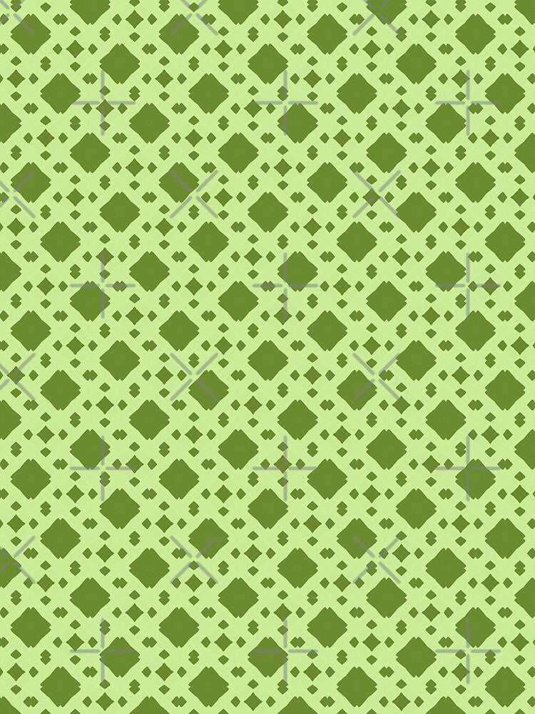 Sage and Light Green All Over Tile Pattern by BluePlanetMerch
