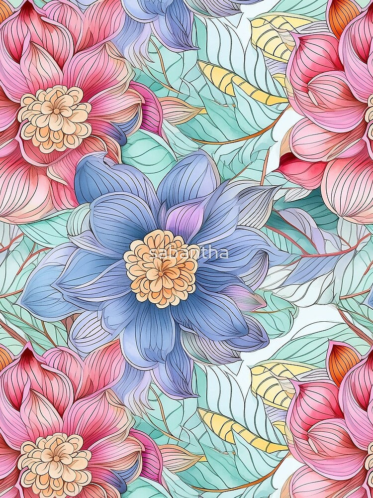 Dalantha - Floral Mandala (4/4) by sabantha