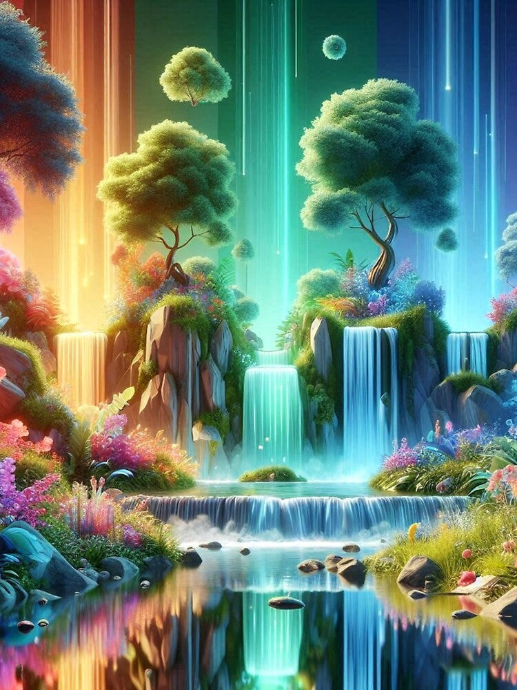 3D Waterfalls by AwesomeDigiShop
