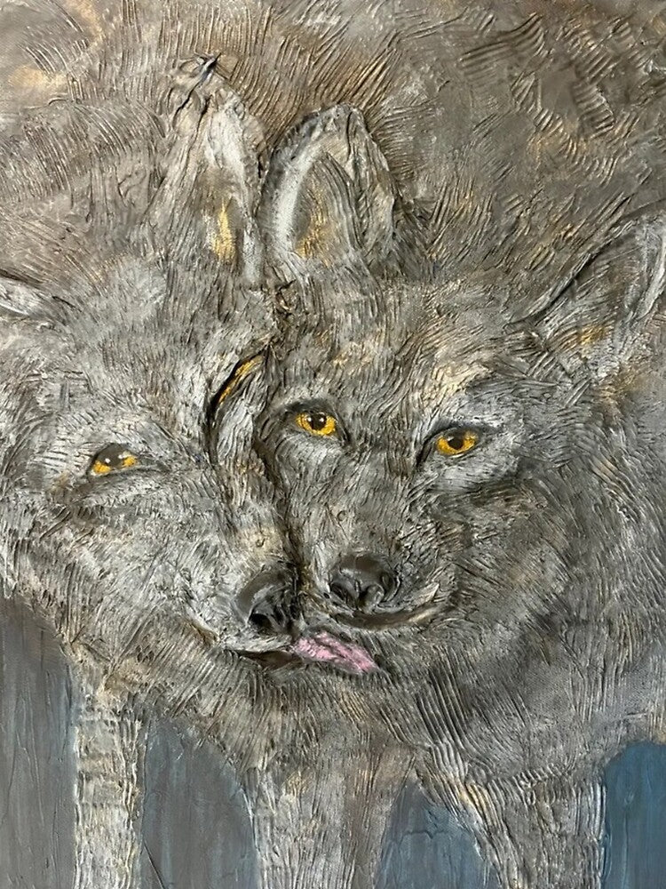 Golden Wolf Full Sail University Glows by Heeradreamer