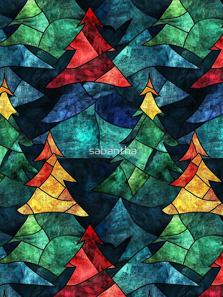 Cerantha - Stained glass Christmas pattern (4/12) by sabantha