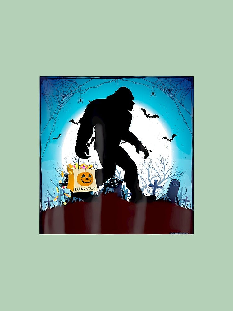 Spooky Halloween Bigfoot Trick Or Treating Full Moon Bigfoot Png By Merch, Limited Edition, Perfect by JosephHunter7
