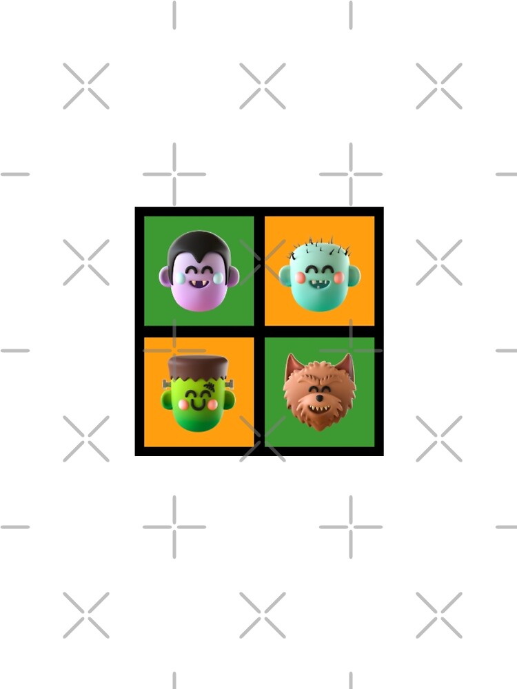 3D Cute Halloween Characters by LMoonDesigns
