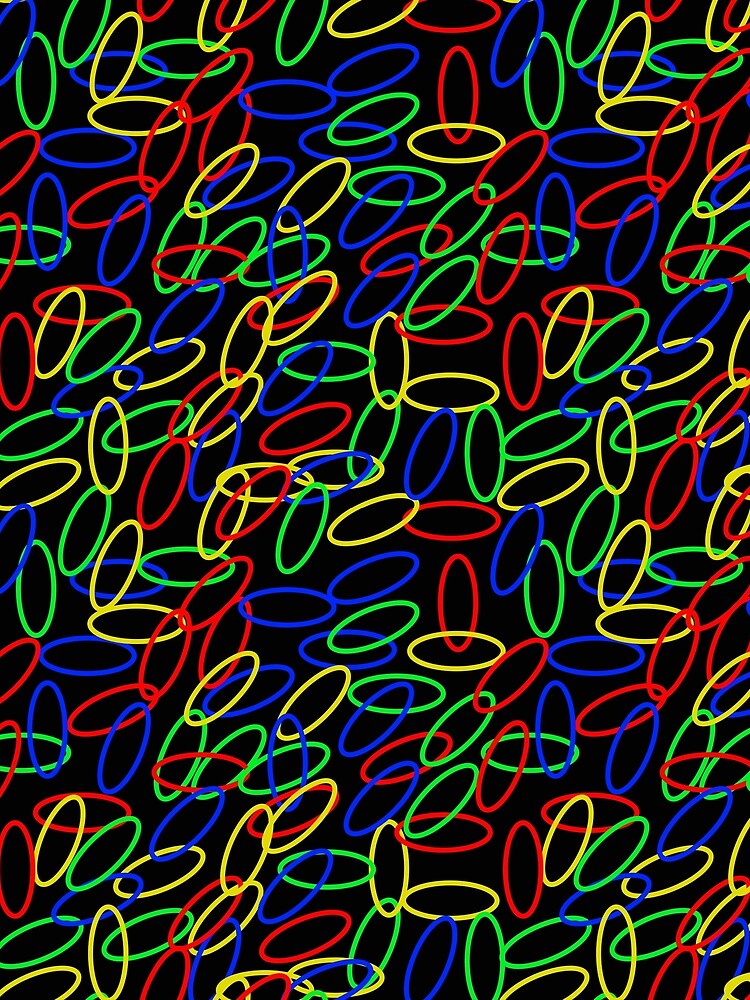 ovals and ellipses, ellipses and ovals, black background by mntimg