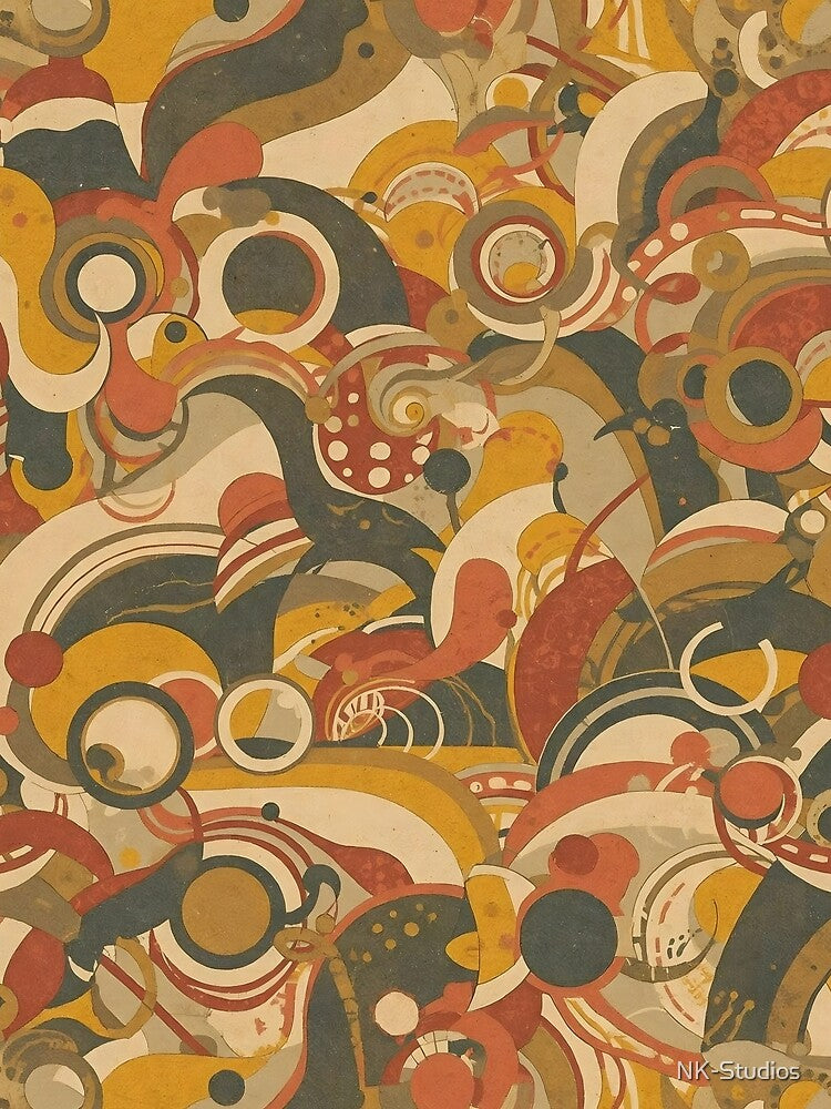 70s Retro Mid Century Pattern by NK-Studios