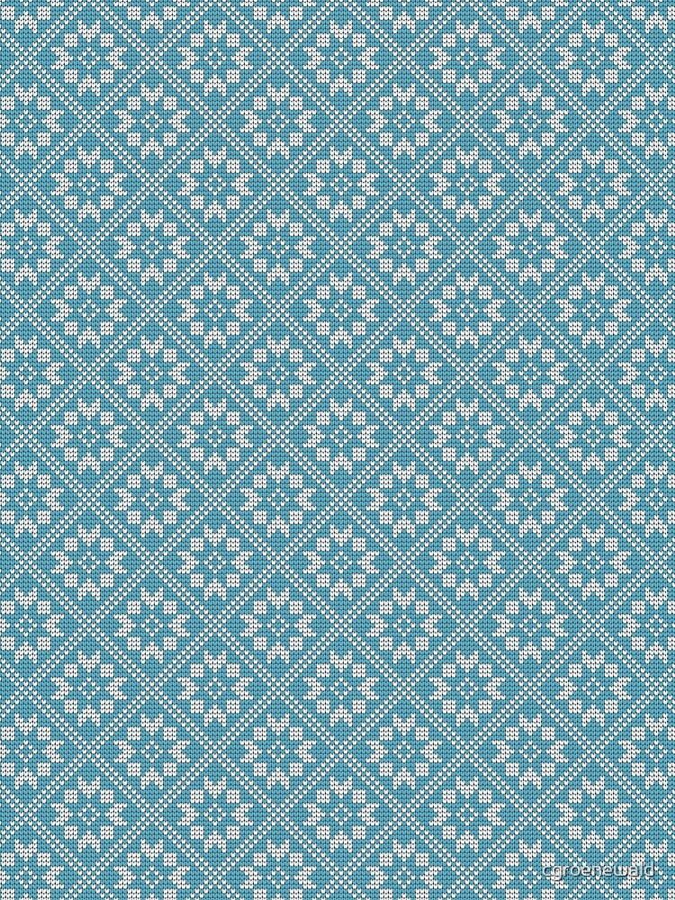 Teal Nordic Tapestry Print by cgroenewald