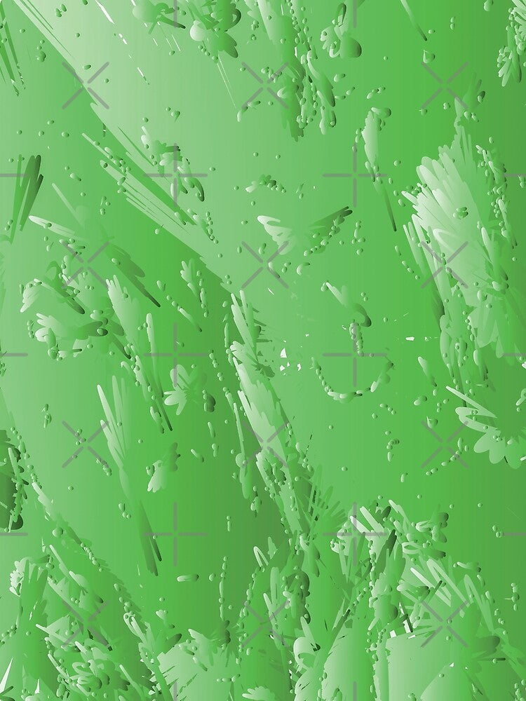 Crazy All Over Green Abstract Design by aventi24