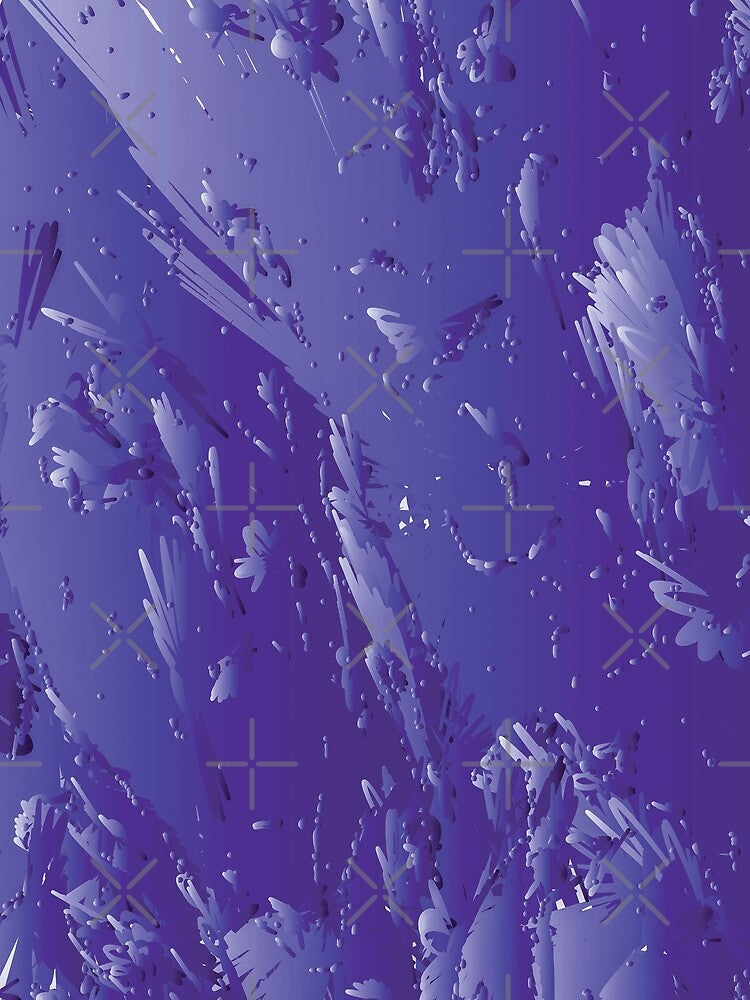 Crazy All Over Purple Abstract Design by aventi24