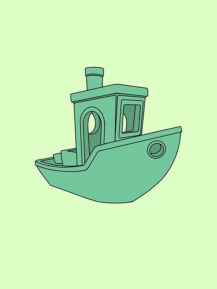Pastel Green Benchy by Printint