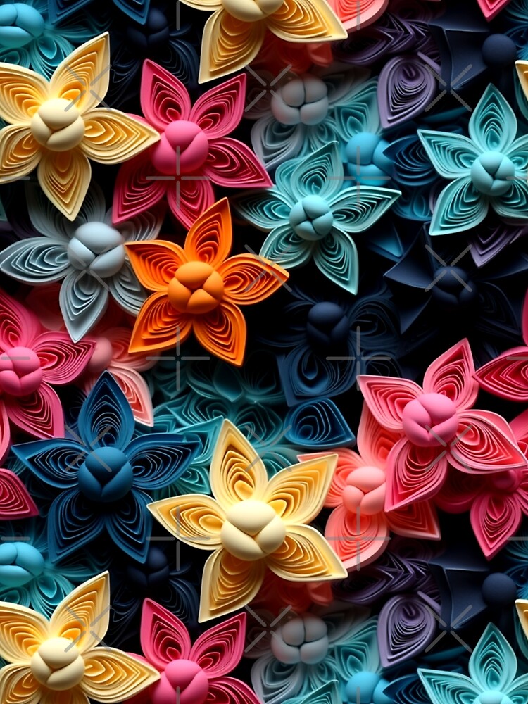 Beautiful Stars Paper Art Themed Pattern by mondmakes