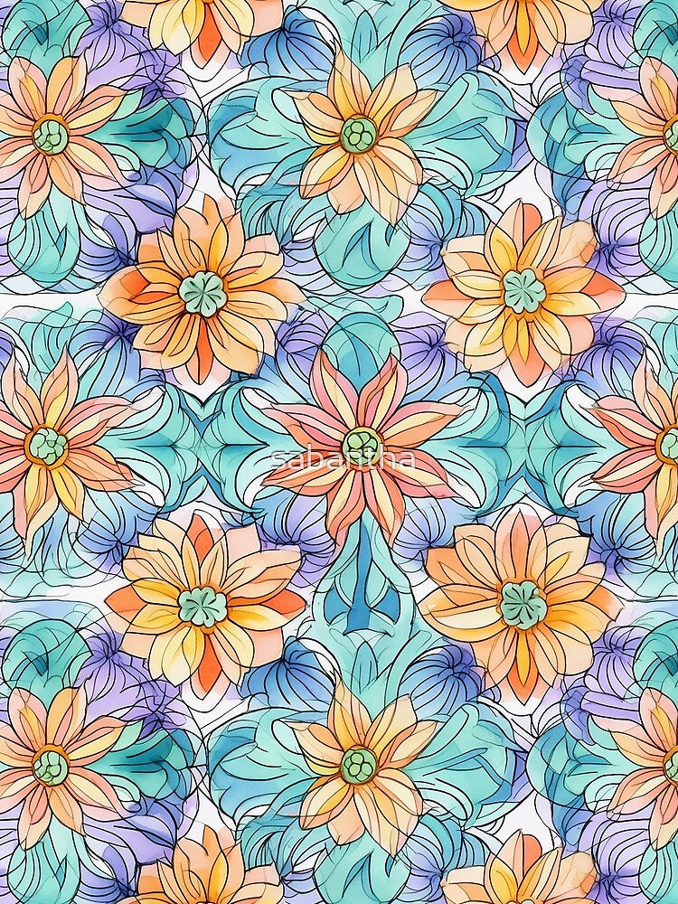 Dalantha - Floral Mandala (3/4) by sabantha