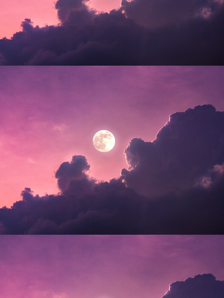 Purple Full Moon by newburyboutique