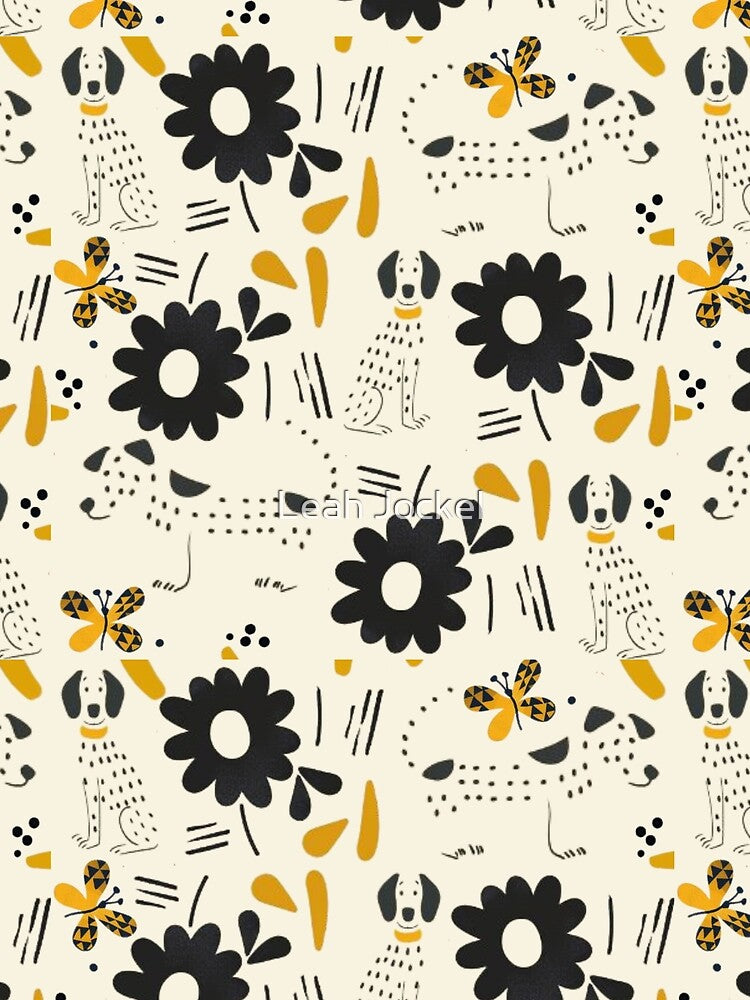 Butterfly Trail Dogs AOP by Leah Jockel