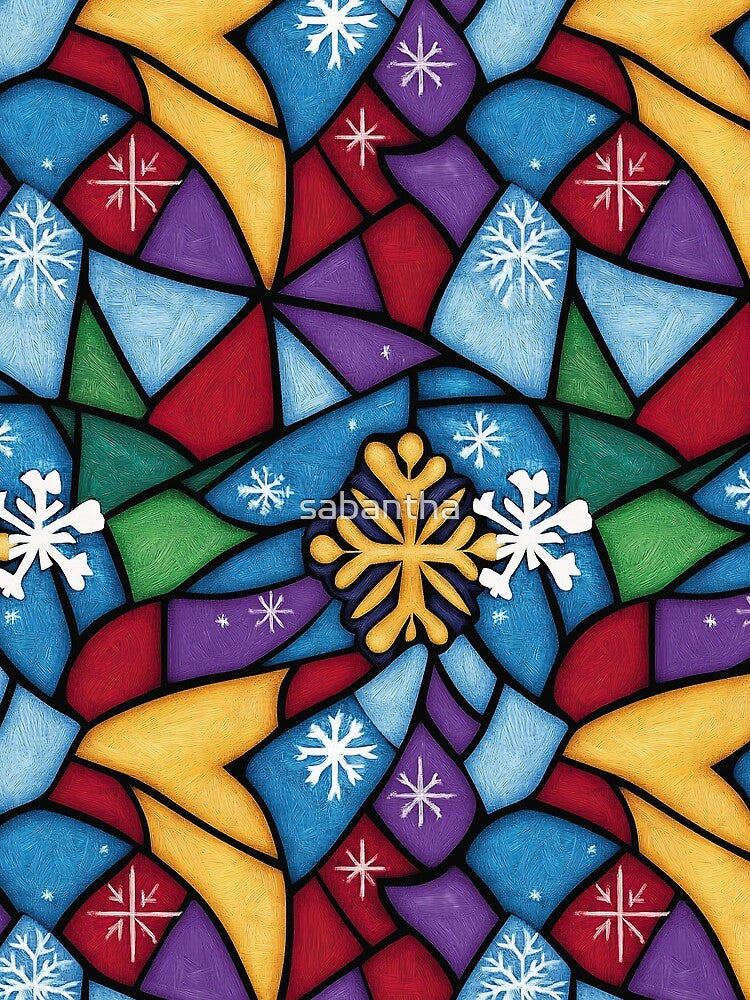 Cerantha - Stained glass Christmas pattern (9/12) by sabantha