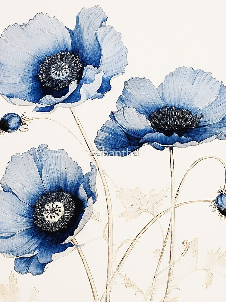 Blouvanda - Blue Poppies (4/4) by sabantha
