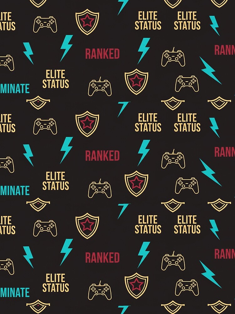 Neon Phantom: Late-Night Gamer Pattern by StickVerse by Owais