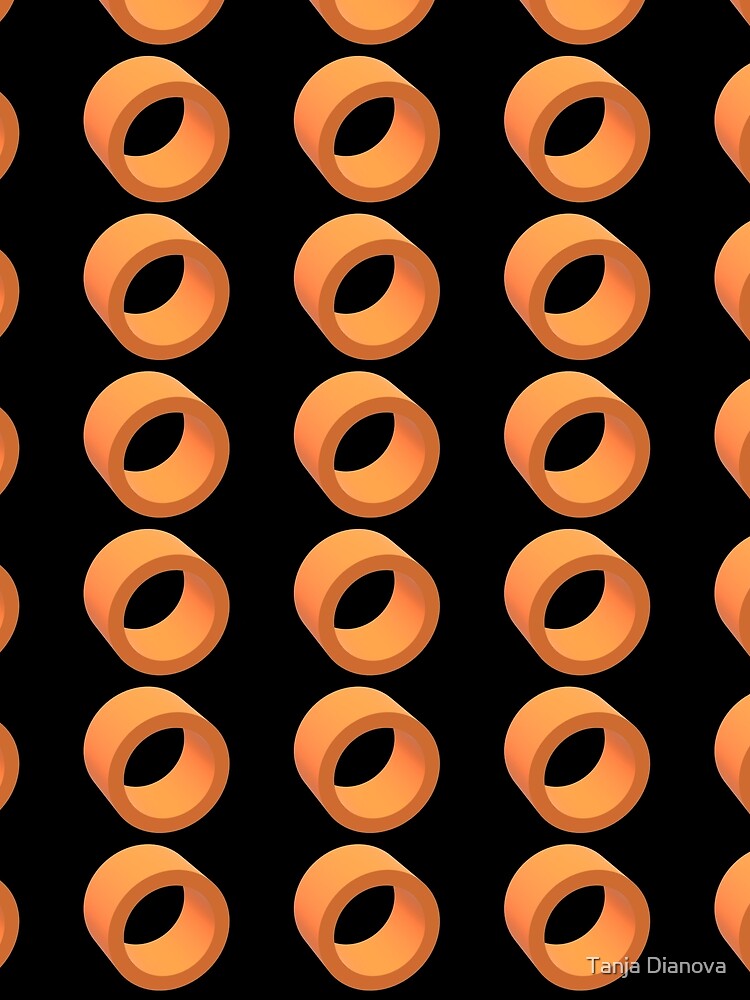 Orange 3D Abstract by Tanja Dianova