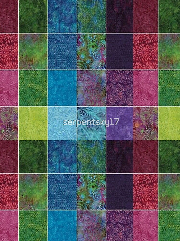 All Over Rainbow Squares Print by SerpentSkyArts