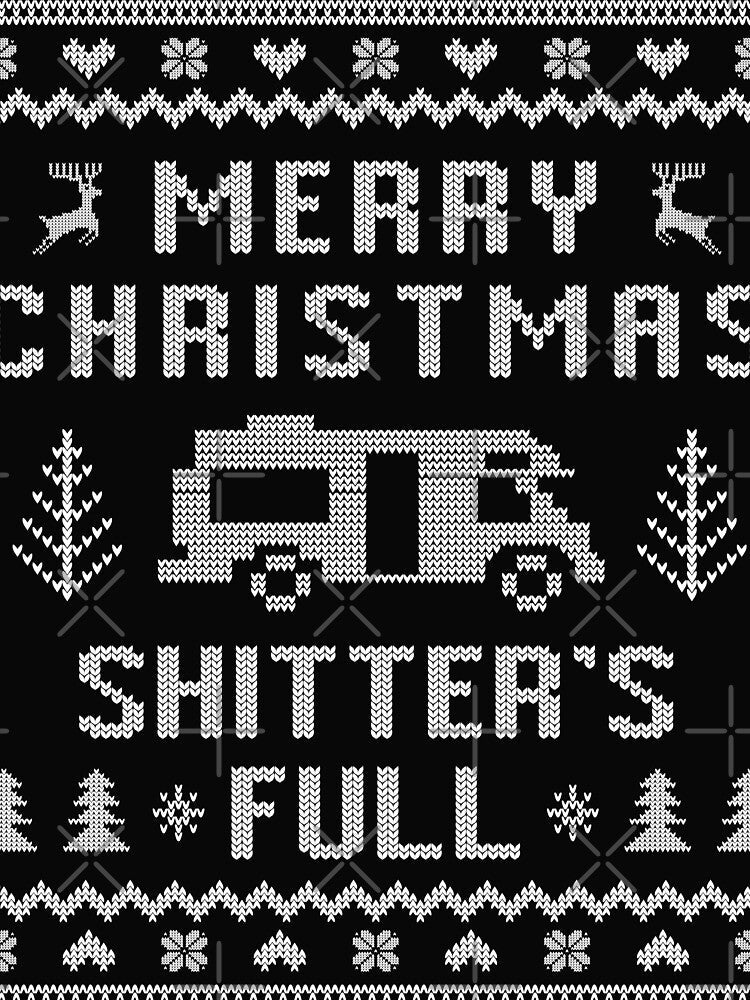 Merry Christmas Shitters Full Ugly Sweater by RetroStyle247