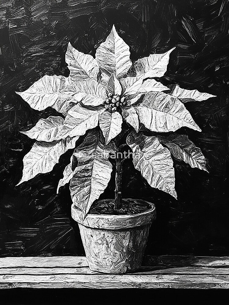 Poinsira - Abstract poinsettia (3/8) by sabantha