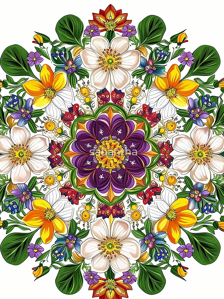 Krejmina - Mandala of flowers (24/24) by sabantha