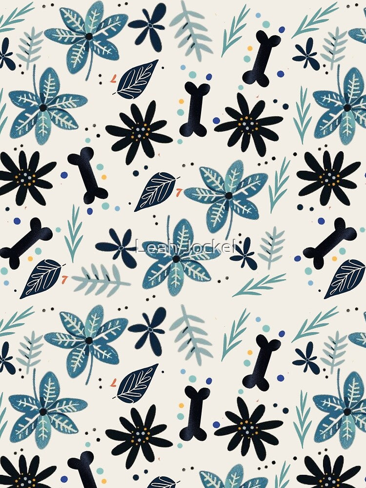 Winter Blues and Bones AOP by Leah Jockel