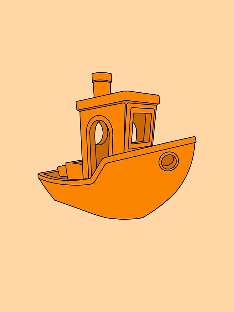 Orange Benchy by Printint