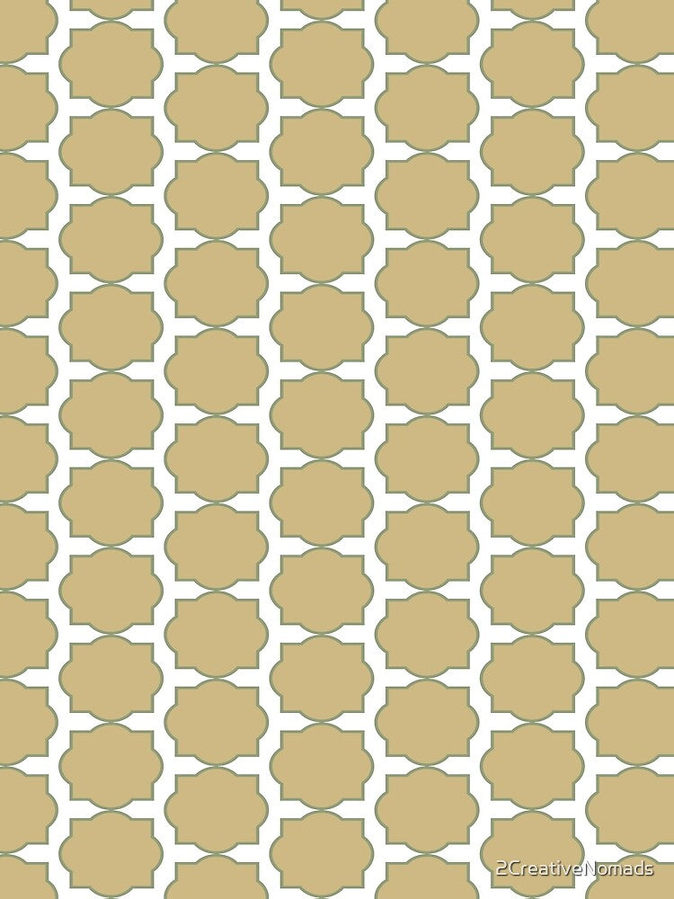 Beige Quatrefoil Large Pattern by 2CreativeNomads