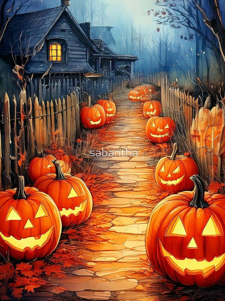 Pumpito - Pumpkin Watercolor (15/16) by sabantha