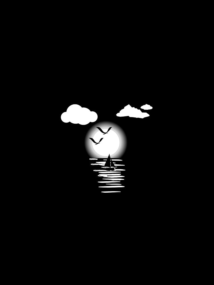 Night full moon design, grafic design, by Salimtinwale