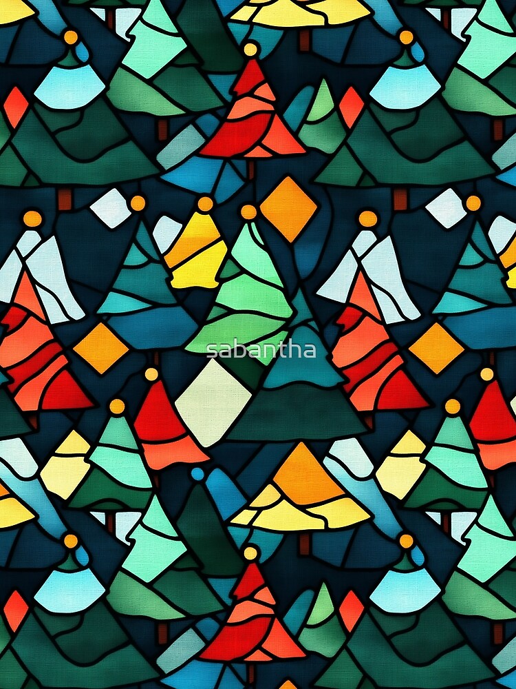 Cerantha - Stained glass Christmas pattern (3/12) by sabantha