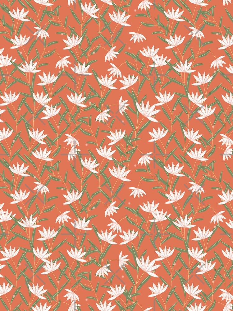 Muted floral seamless pattern by Reshma Rajagopal