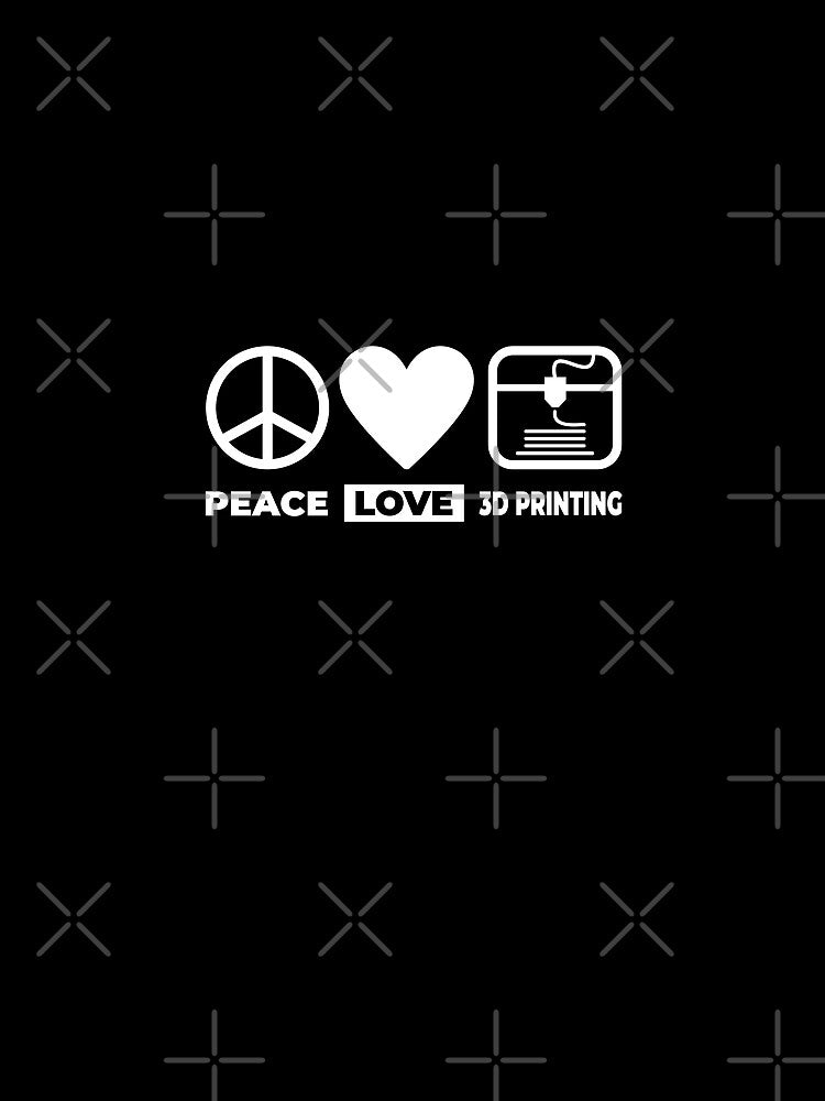 3D Printer Funny 3D Printer Peace Love 3D Printing by AugustBrees