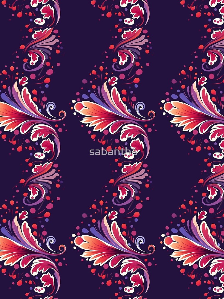 Fathira - Floral pattern (4/4) by sabantha