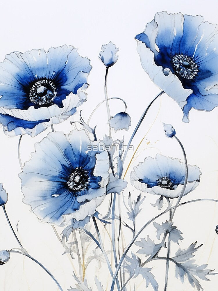 Blouvanda - Blue Poppies (1/4) by sabantha
