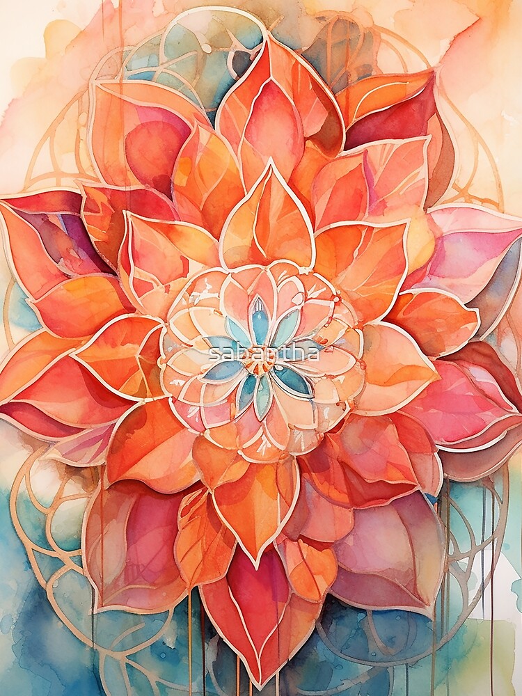Oronda - Floral Mandala (3/4) by sabantha