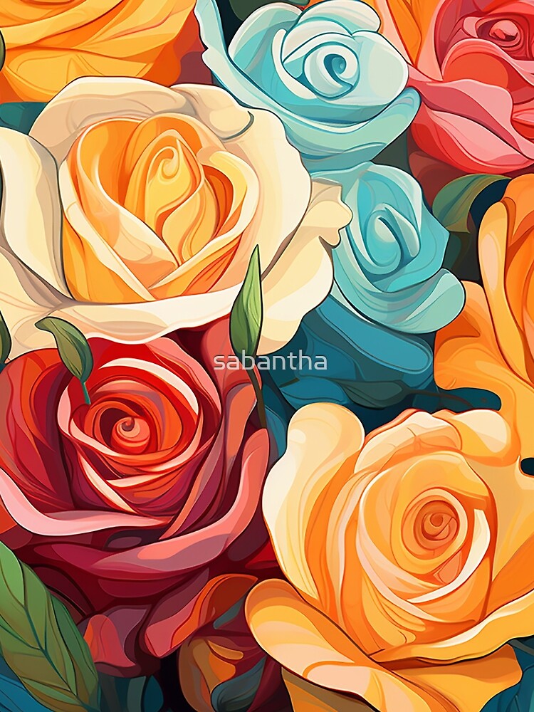Rosatha - Pop Art Roses (2/4) by sabantha