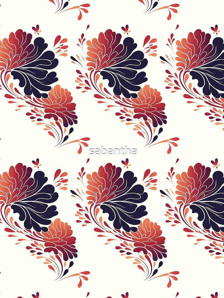 Fathira - Floral pattern (3/4) by sabantha