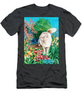 Orange Tabby Cat In Flower Garden T-Shirt