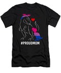 Proud Mom Dinosaur T Rex Mama Bisexual Pride T-Shirt