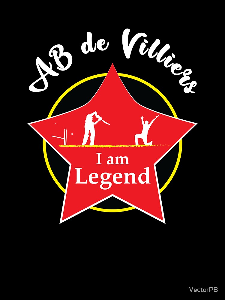 AB de Villiers - I am Legend T-Shirt by VectorPB