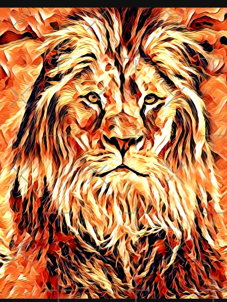 Artsy lion abstract by Imaginarium Studio
